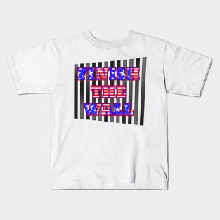 Patriotic FINISH THE WALL Design Kids T-Shirt